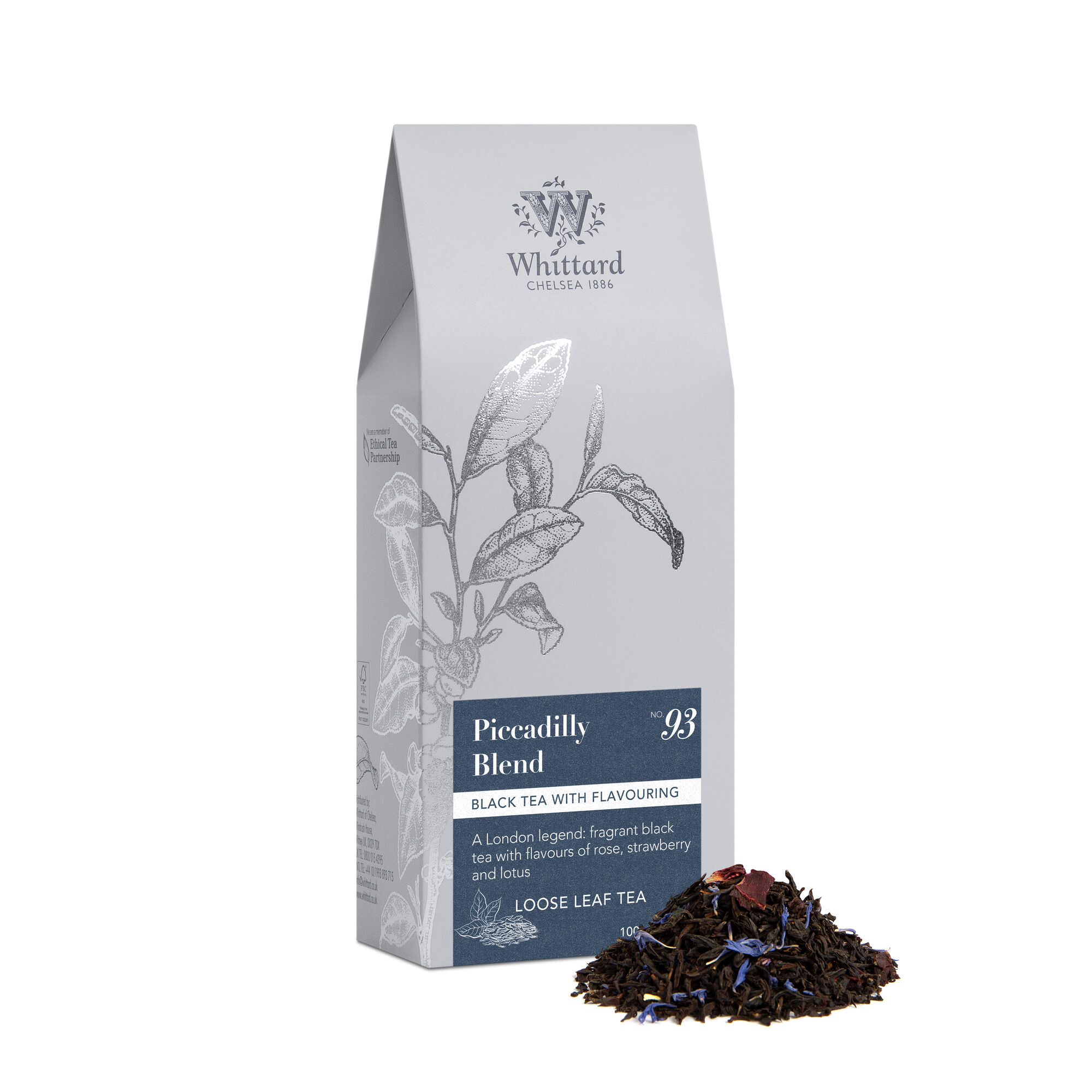 WC SILVER POUCH PICCADILLY BLEND 100G
