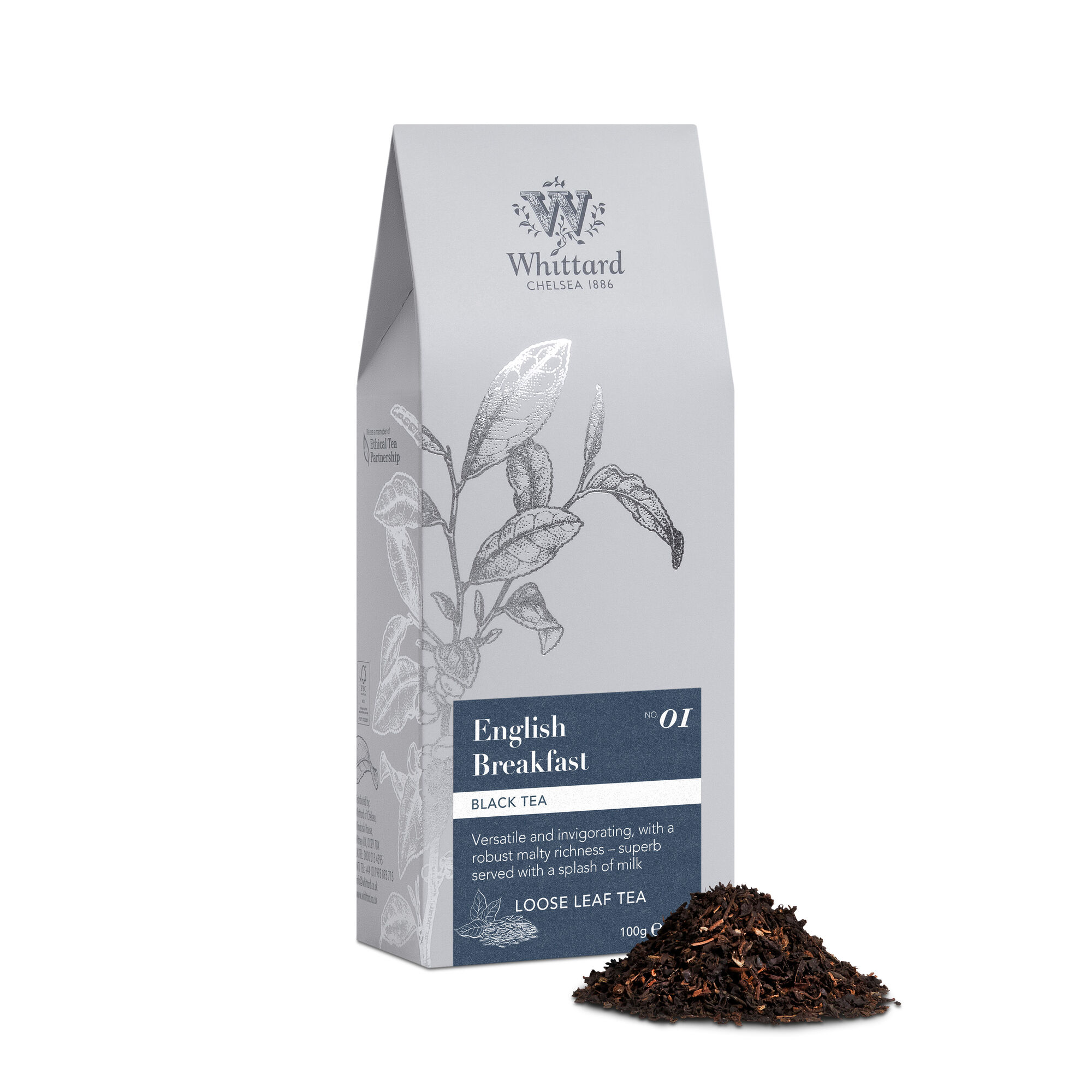 WC SILVER POUCH ENG BREAKFAST 100G