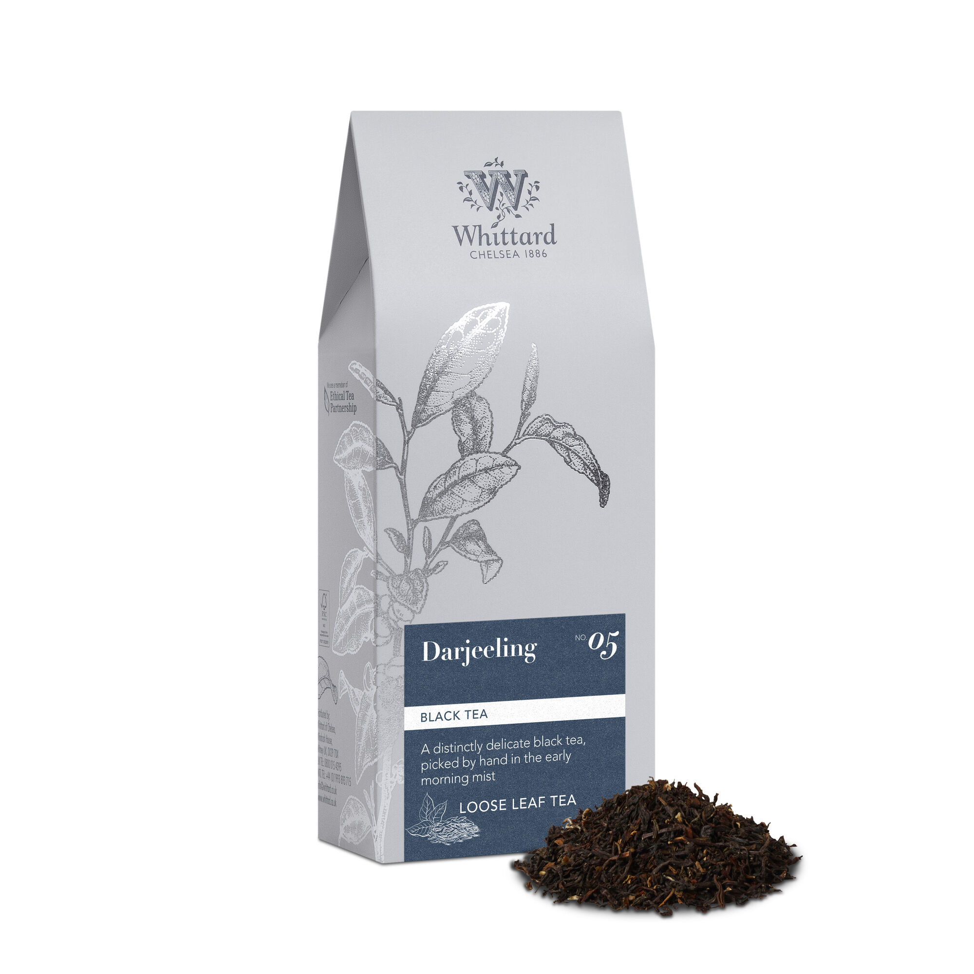 WC SILVER POUCH DARJEELING 100G