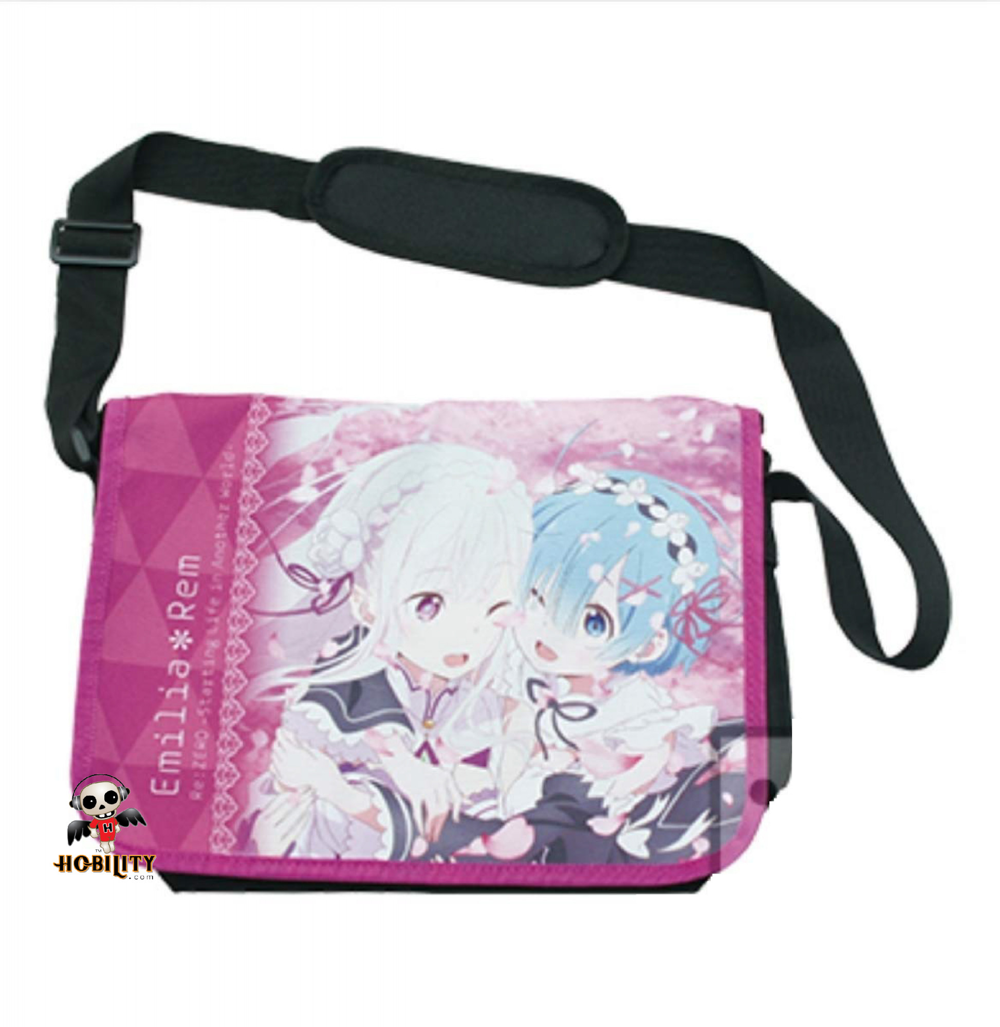 BANPRESTO: RE: ZERO FULL COLOR EMILIA & RAM MESSENGER BAG