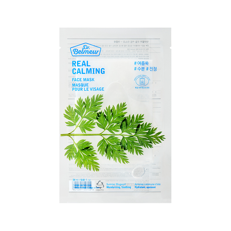 DR.BELMEUR REAL CALMING FACE MASK SUMMER MUGWORT 24ML